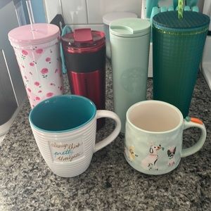Starbucks cups and coffee mugs bundle